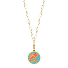 18K FT Yellow Gold Koi Pendant/Charm Only