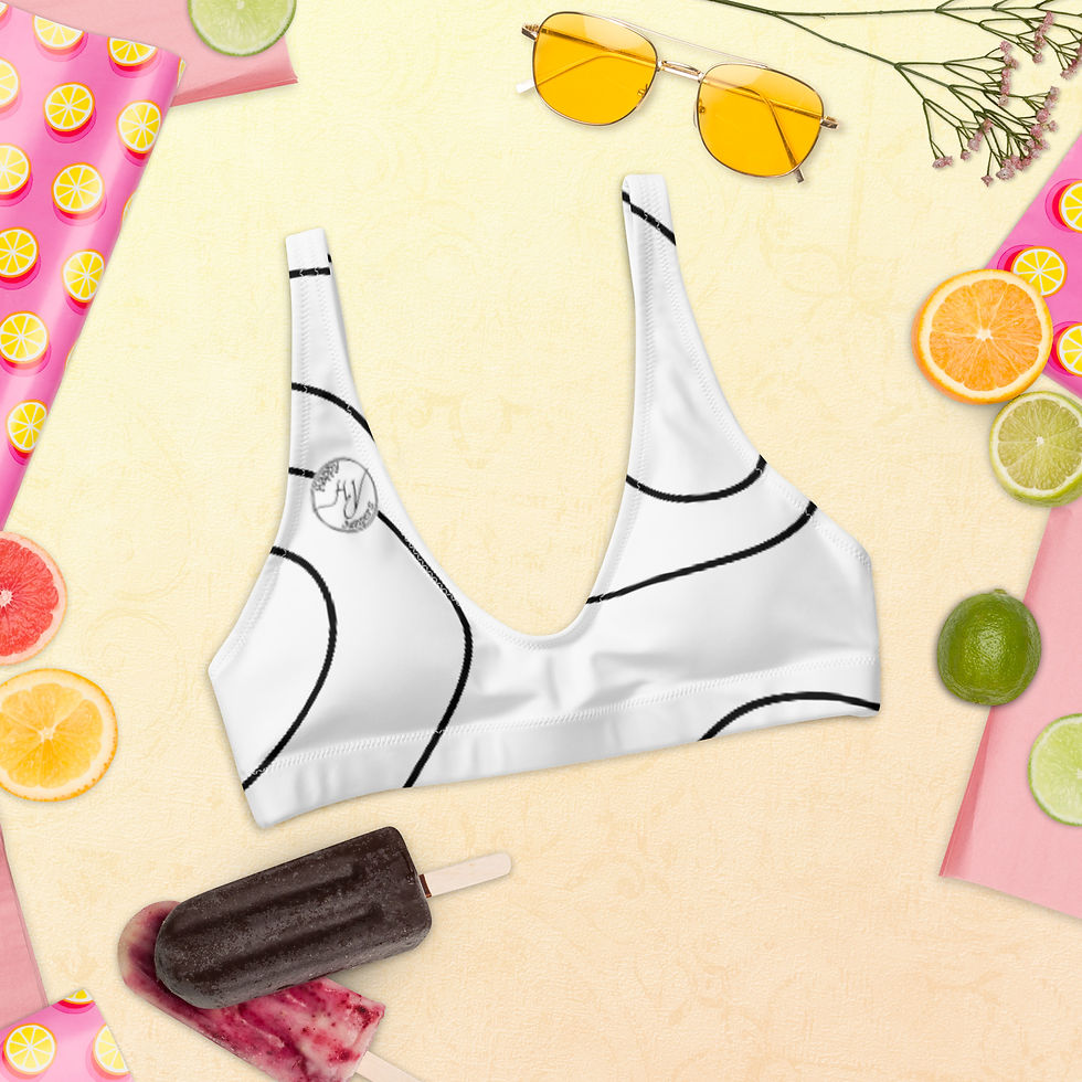 Recycled padded bikini top