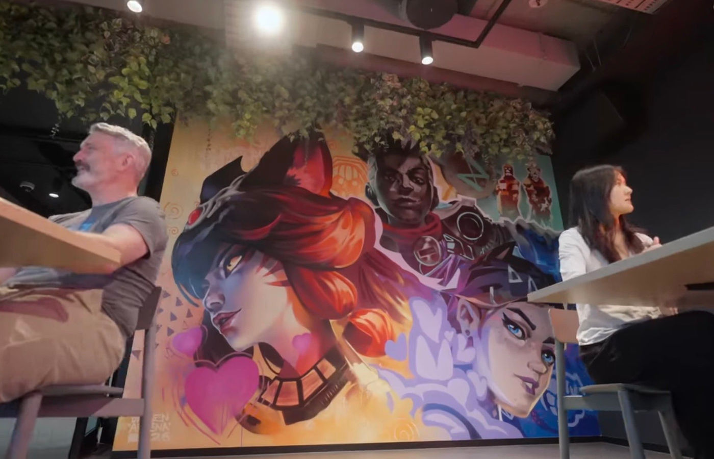 Riot Games Head Office mural project by Gradient