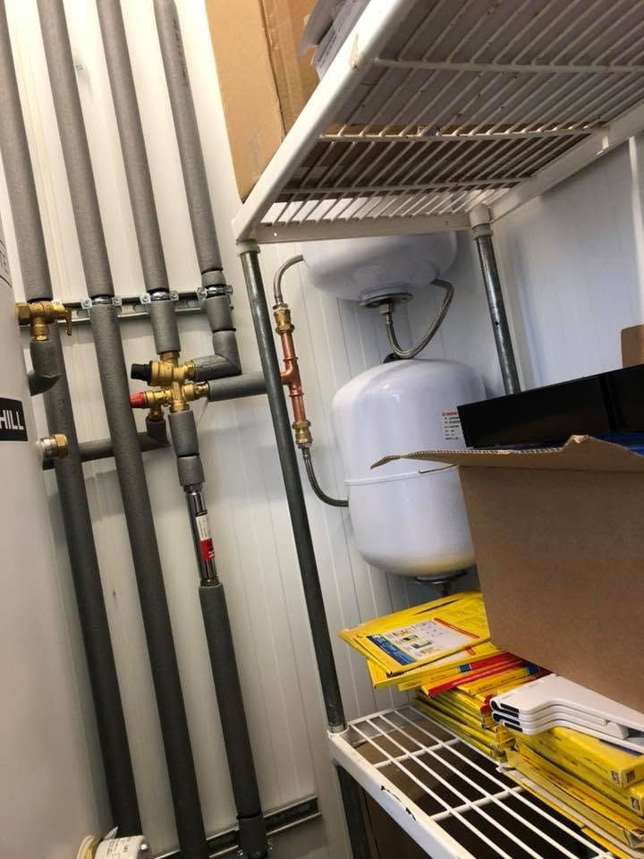 Boiler with checklist for servicing.