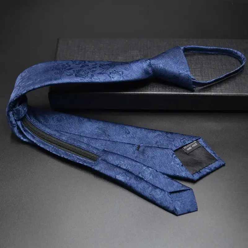 Thumbnail: Men Zipper Tie Lazy Ties Fashion 6cm Business Necktie for Man Skinny Slim Narrow