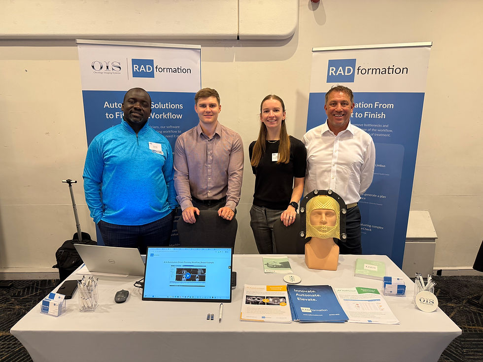 OIS team members Ben Eccles, Gillian Smith and Steve Imber are pictured alongside RADformation