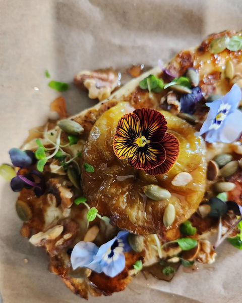 Halloumi with fig and honey