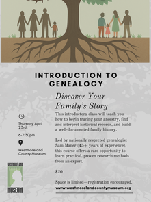 Intro to Genealogy with Sam Maner