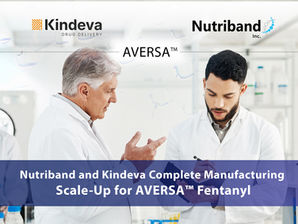 Nutriband and Kindeva Complete Manufacturing Scale-Up for AVERSA™ Fentanyl