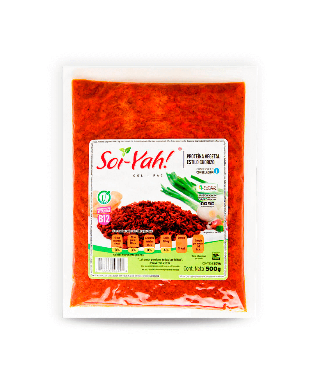 Chorizo vegetariano 500 g