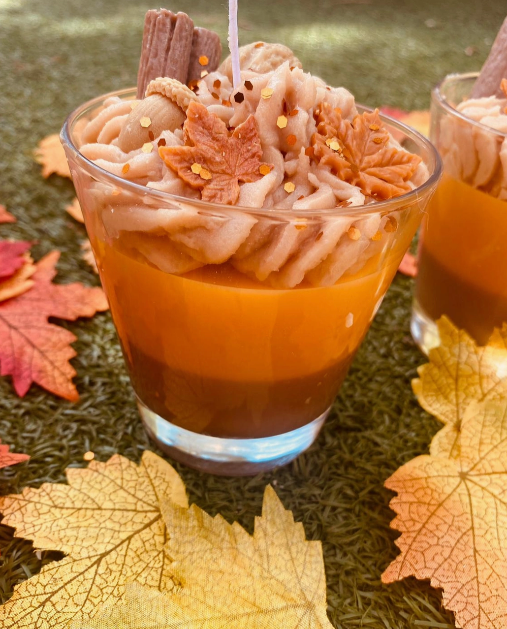 Bougie d'automne à la cannelle