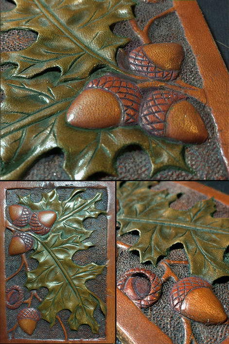 Leather Carving Acorns