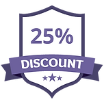 25% Discount Purple