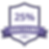 25% Discount Purple