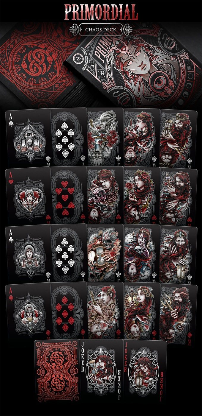 Thumbnail: Primordial - 2 Deck Set + Twin Carat Case (White)