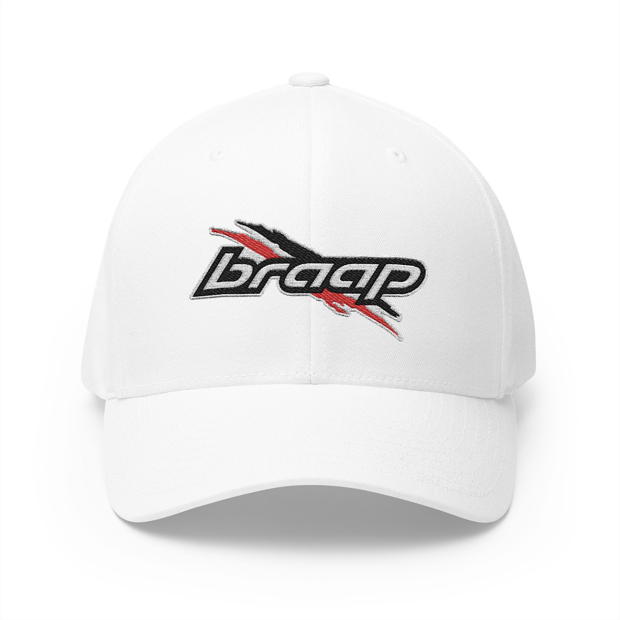 BRAAP Embroidered Cap — Closed-Back Structured Hat — Various Colors