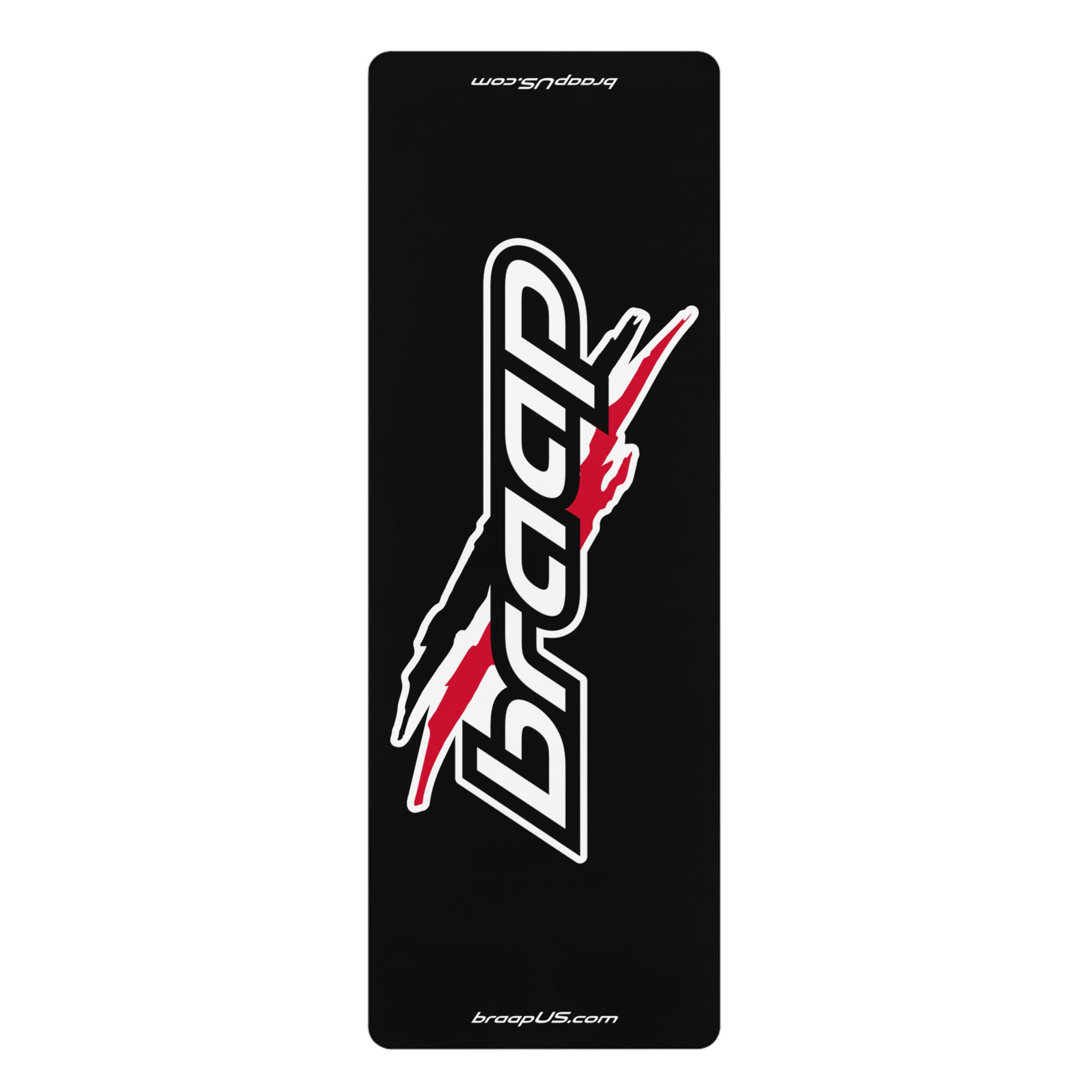 Yoga Mat — Bold BRAAP Logo Rubber Exercise Mat