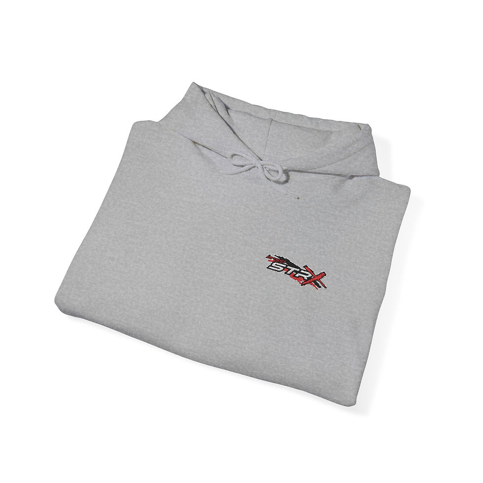 Thumbnail: Embroidered BRAAP STR-X Logo Hoodie — Left Chest — Various Colors