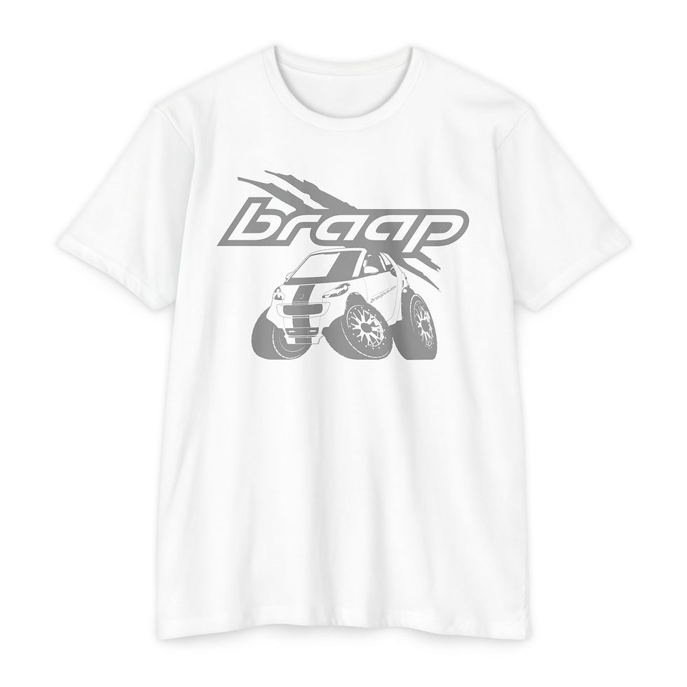 Thumbnail: BRAAP Smart Car Graphic T‑Shirt - Front Full 1 Color— Various Colors