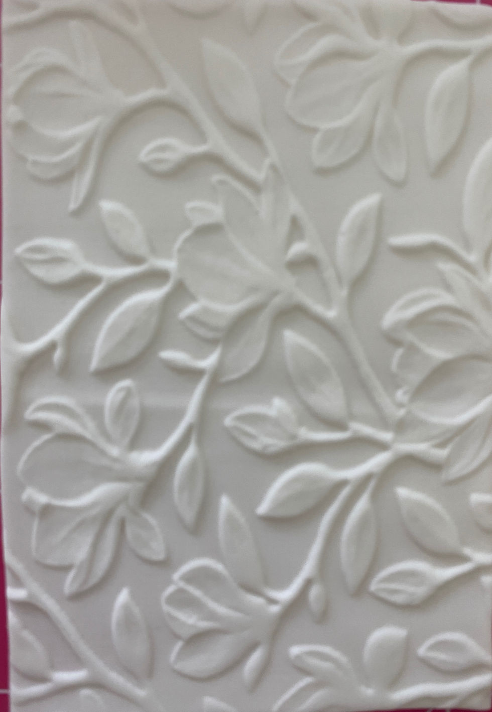 Floral Rollers - Magnolia Pattern