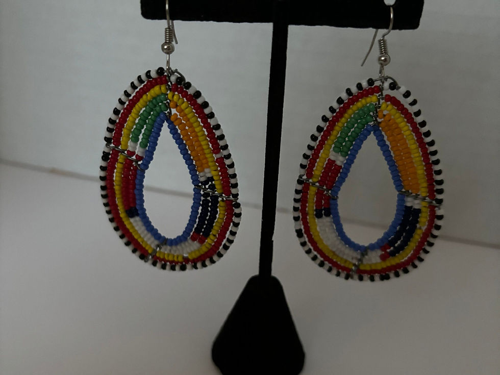 Thumbnail: Masai Earrings, African Earrings Accessories