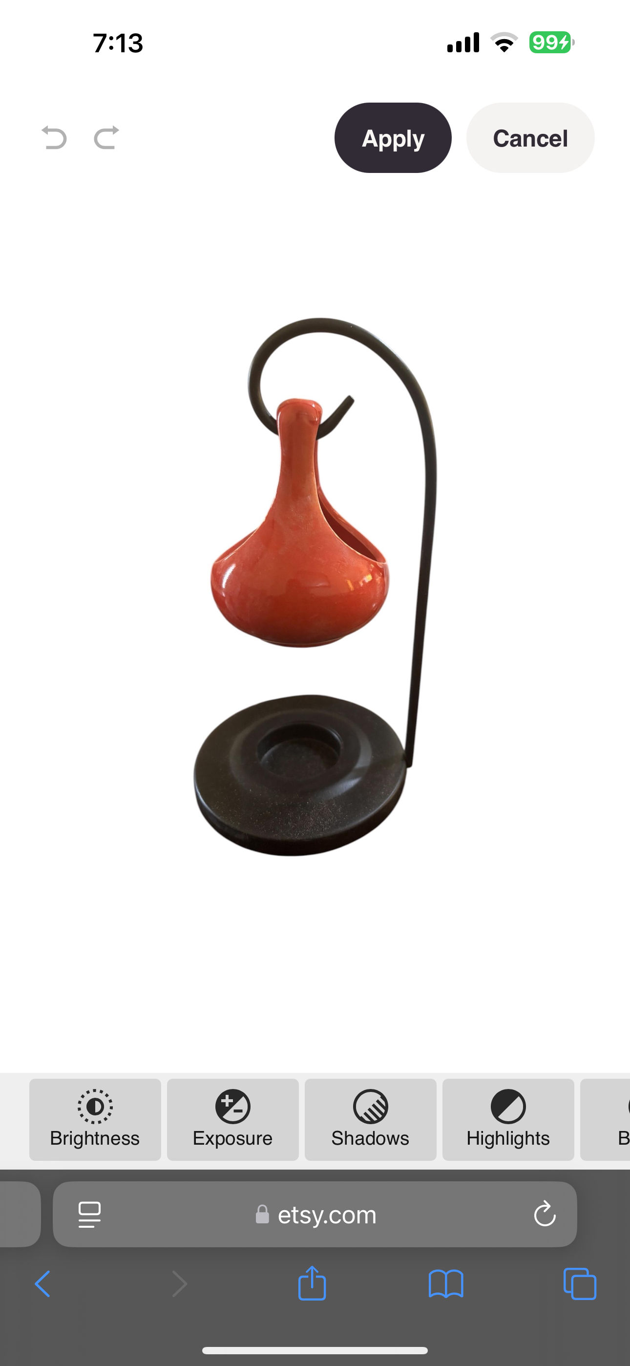 Peach Ceramic Oil Burner