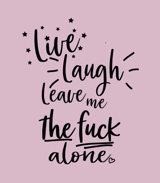 Thumbnail: Live Laugh Leave me the fuck alone offensive Adults pull over hoodie