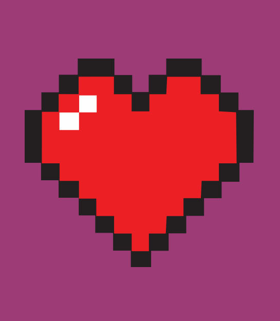 Thumbnail: Kid's fit T-shirt - Pixel Heart