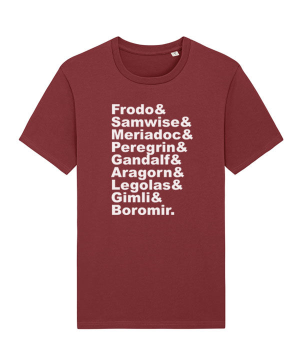 Thumbnail: and the fellowship lord of the rings fellowship names list adults hoodie hooded sweatshirt in red