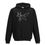 Thumbnail: Origami fox outline line art Zenvie original artwork kids hoodie children's pullover hooded sweatshirt in black