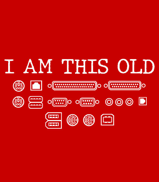 Thumbnail: Adult's fit pullover hoodie - I am this old