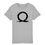 Thumbnail: God of war omega and runes videogame logo kids gamer T-shirt in light grey