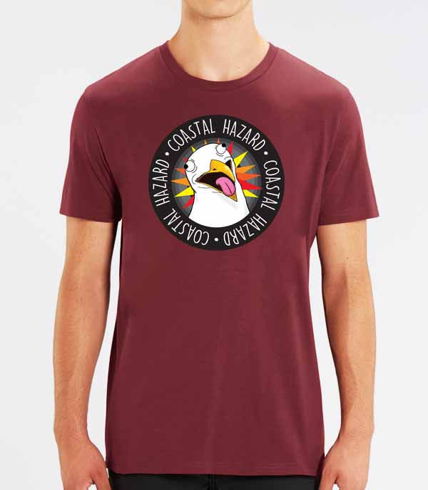 Men's fit t-shirt - Coastal Hazard Seagull