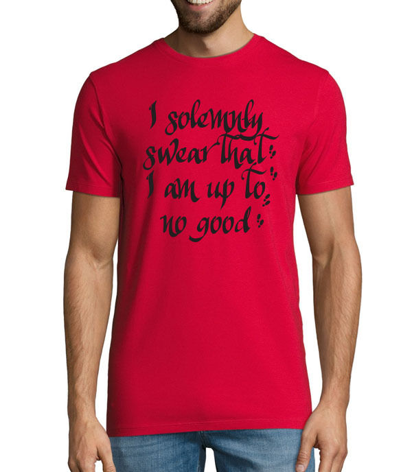 Thumbnail: Harry Potter I solemnly swear that I am up to no good Marauders map mens tshirt