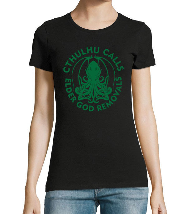 Lovecraft Cthulhu inspired Elder God removals women's T-shirt
