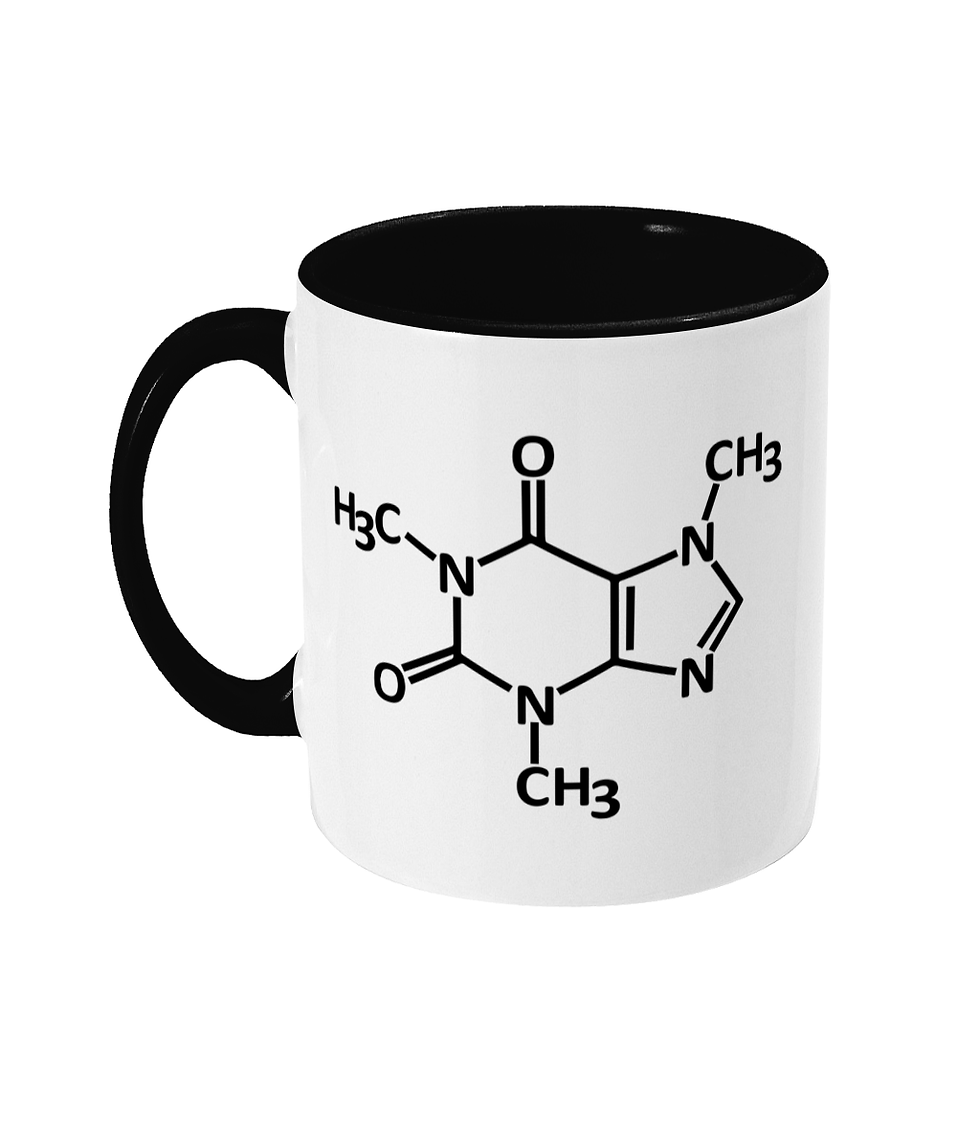 caffeine molecule geek nerd chemistry tea coffee energy drink tea coffee hot drink mug cup
