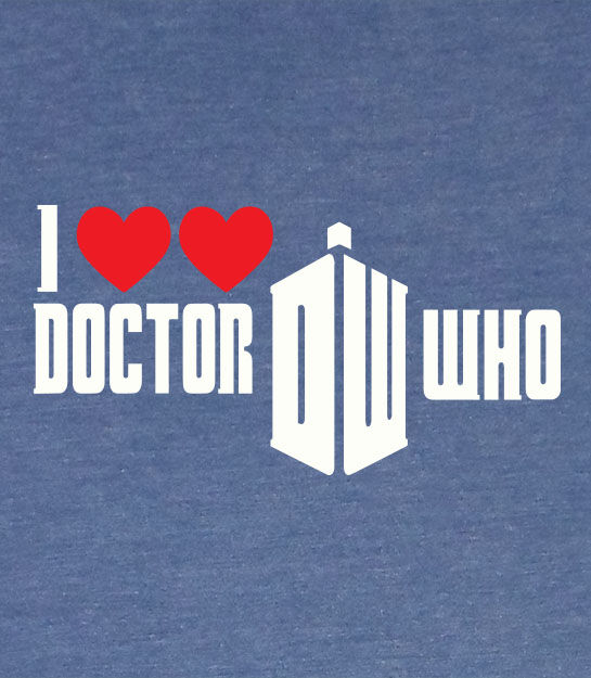 Thumbnail: Women's Fit T-shirt - I Heart Heart Doctor Who