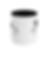 T-rex Tyrannosaurus skull zenvie designs print on a two tone cup, white mug with black handle