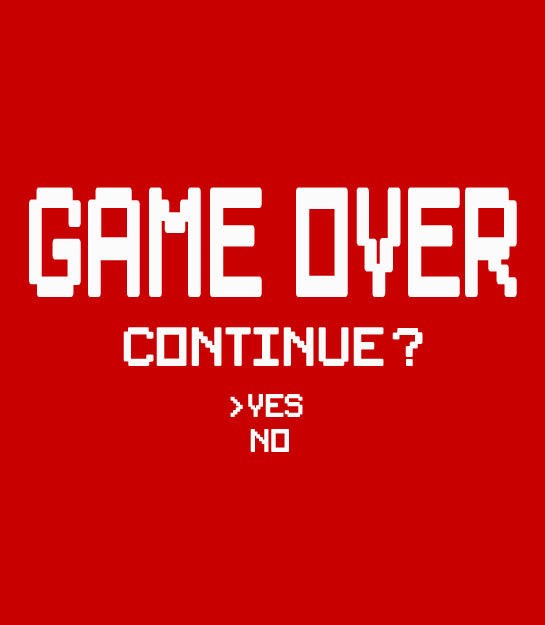 Thumbnail: Adult's fit pullover hoodie - Game Over. Continue?