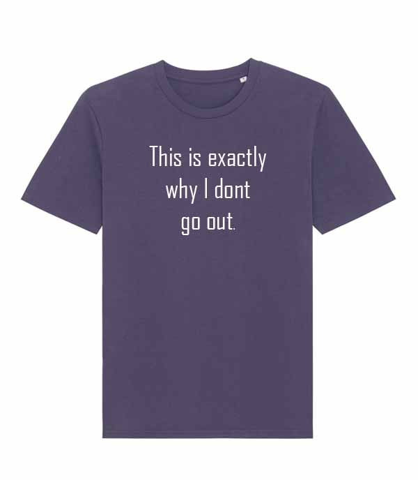 Thumbnail: Men's fit t-shirt - This is exactly why I don't go out