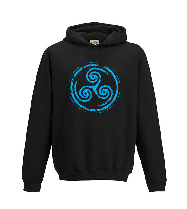 Thumbnail: Hellblade Senua's Sacrifice inspired triskelion logo Kids Hoodie