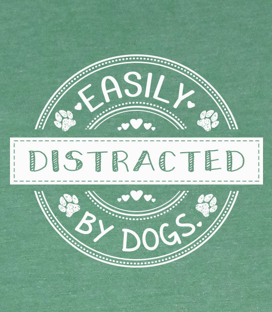 Thumbnail: Kid's fit T-shirt -Easily Distracted By Dogs