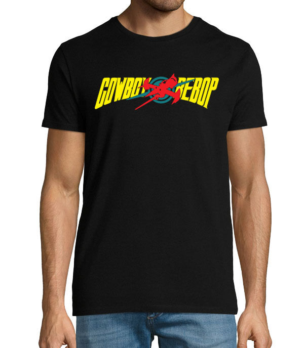 Thumbnail: Cowboy Bebop logo with Spikes Ship Swordfish II Men's T-shirt