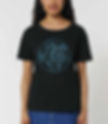 Doctor Who Wibbly Wobbly Timey Wimey quote in gallireyan womens T-shirt in black