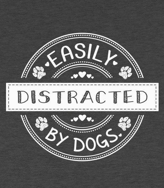 Thumbnail: Kid's Fit Hoodie - Easily Distracted By Dogs