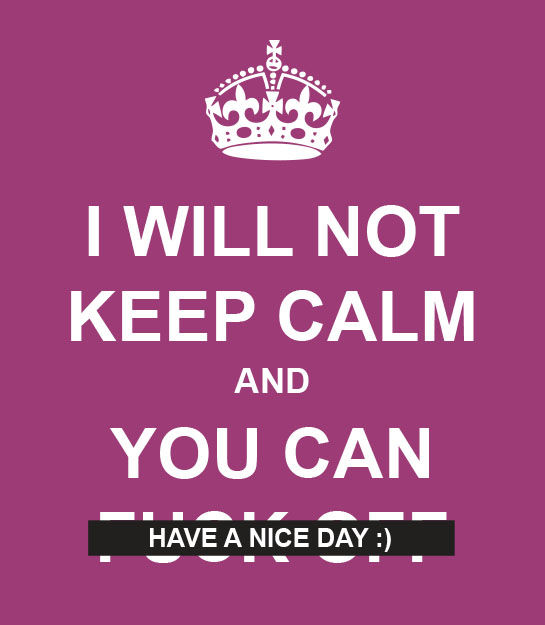 Thumbnail: Censored - I will not keep calm offensive mens fit T-shirt