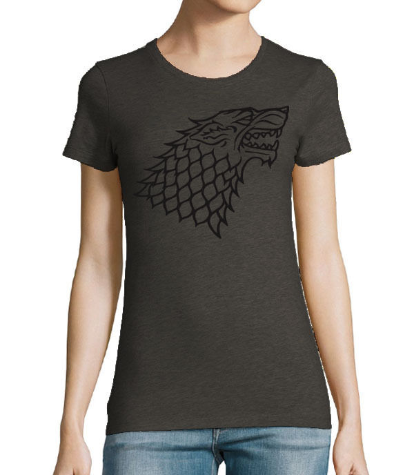 Game of Thrones House Stark inspired Charcoal grey womens T-shirt sizes S-XXL
