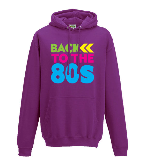 Adult's fit pullover hoodie - Back to the 80's