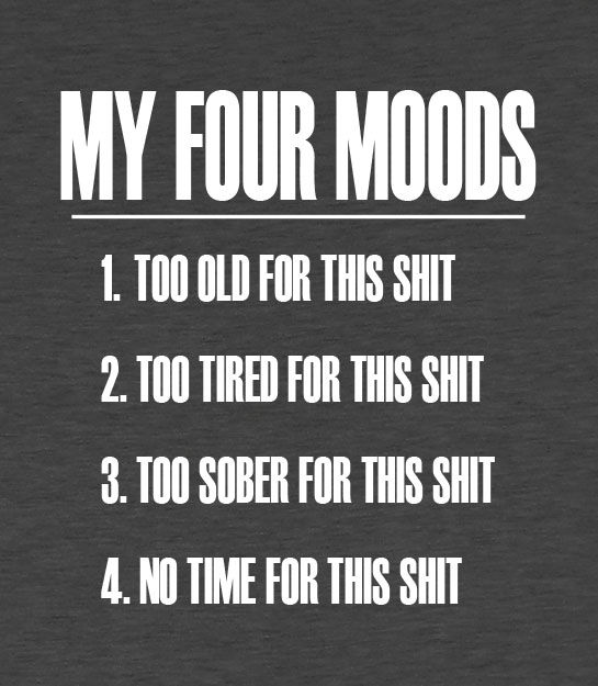 Thumbnail: Adult's Fit Pullover Hoodie - My Four Moods - Offensive
