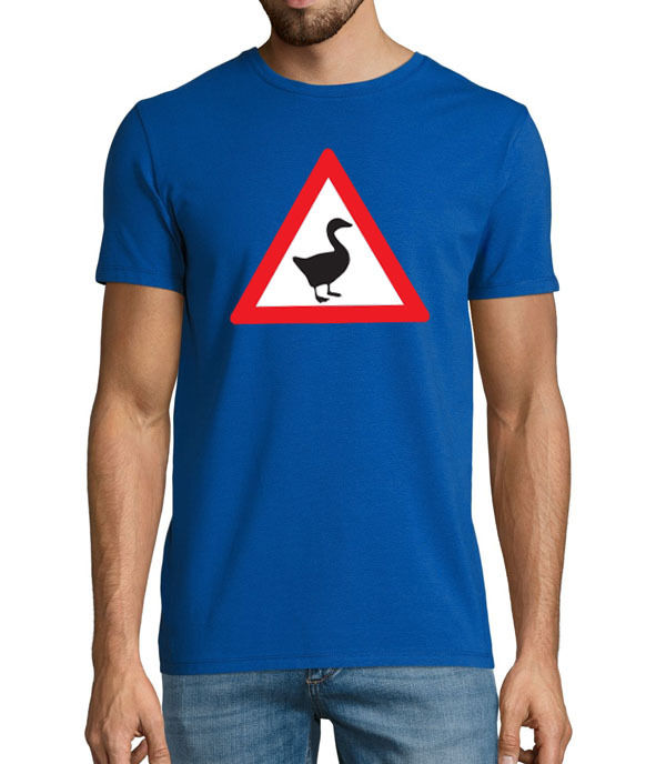 Warning Goose! Untitled Goose Game men's T-shirt