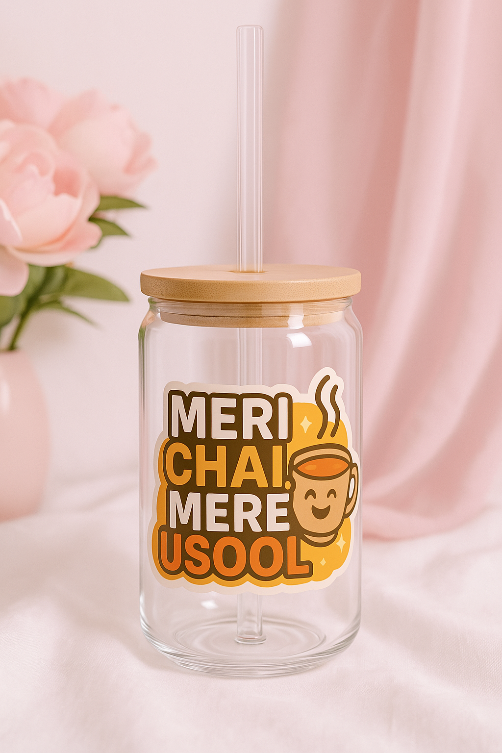 Meri Chai, Mere Usool | 16oz Glass Tumbler