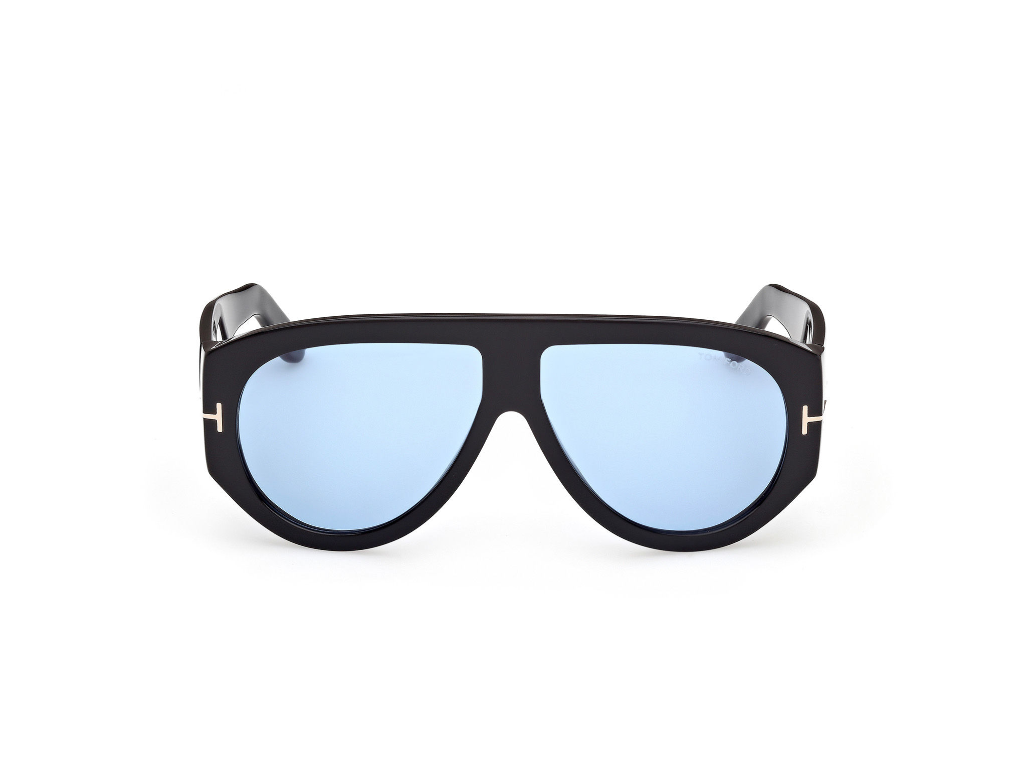 Tom Ford FT1044_01V Bronson Sunglasses – Black / Blue Lens