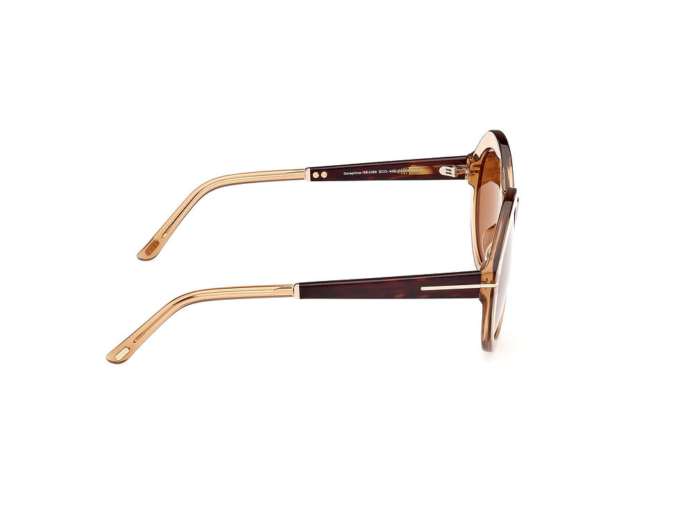 Thumbnail: Tom Ford FT1088_45E Seraphina Sunglasses – Light Brown
