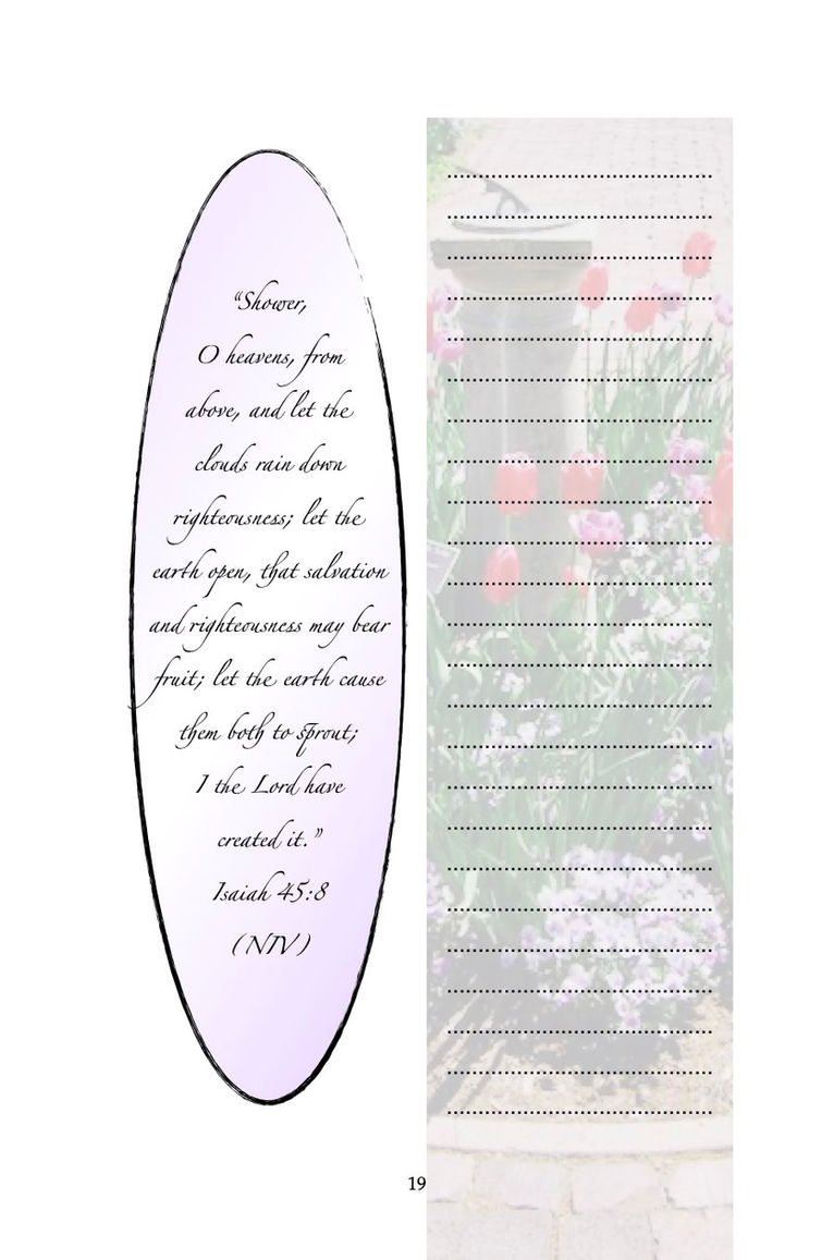 Prisms of God's Glory Journal Page